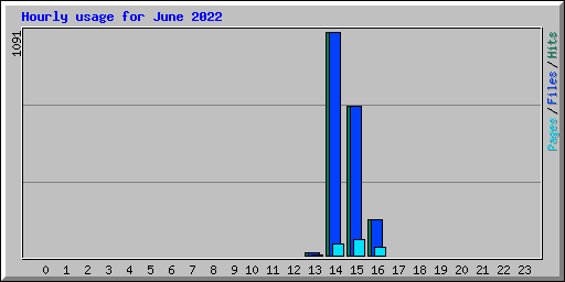 Hourly usage for June 2022