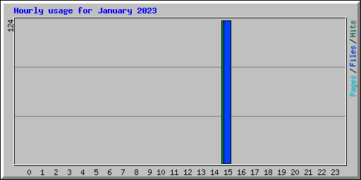 Hourly usage for January 2023