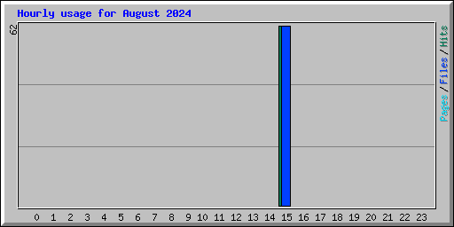 Hourly usage for August 2024