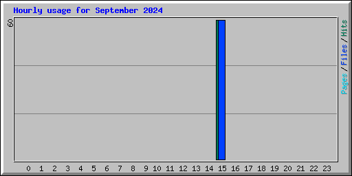 Hourly usage for September 2024